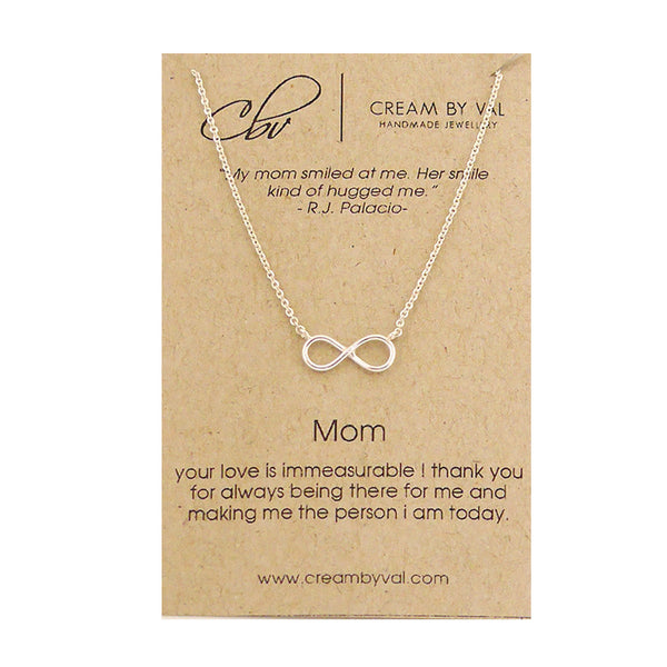 mother's day infinity necklace