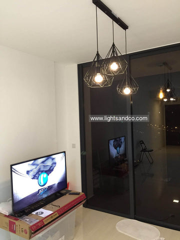 Lighting Singapore - Heliconia Hanging Light in Living Room