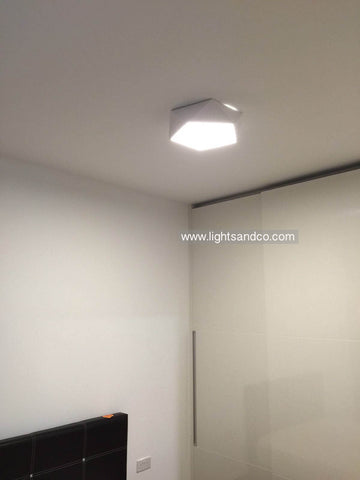 Lighting Singapore - LEXA Geometric LED Ceiling Light for Master Bedroom