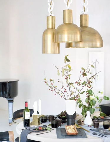 Lighting Singapore - Brass Gold Hanging Lights