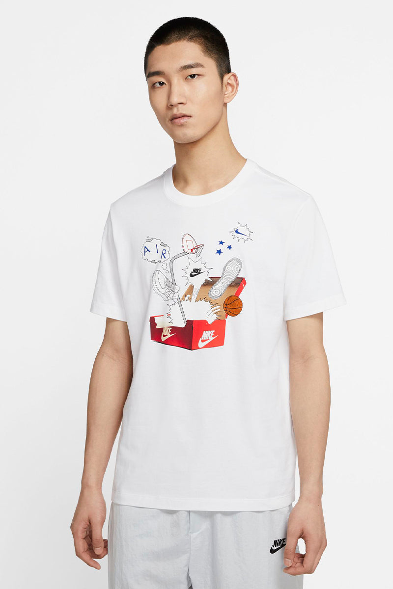 Nike - Shoebox print T-Shirt in white 