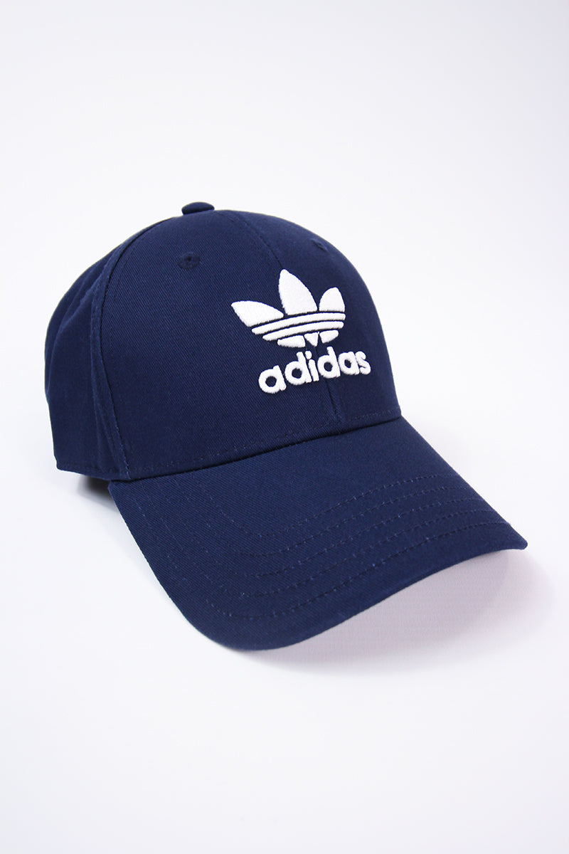 Baseball Cap with White Trefoil Logo 