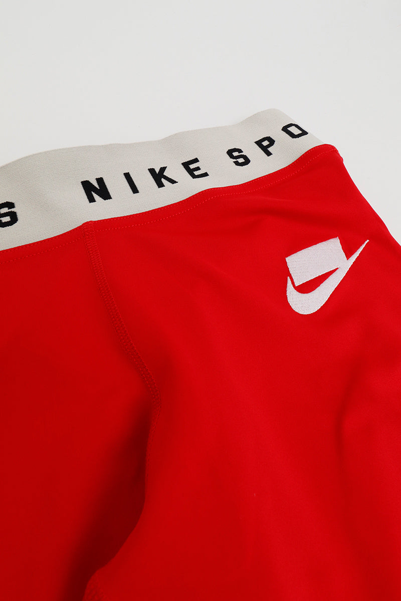 red nike leggins