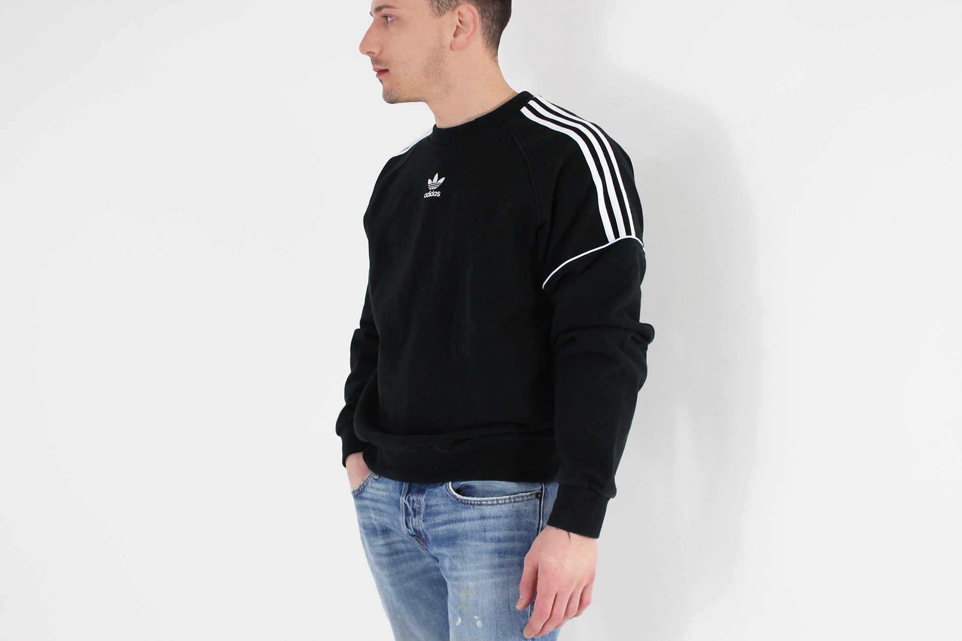 adidas pipe sweatshirt black