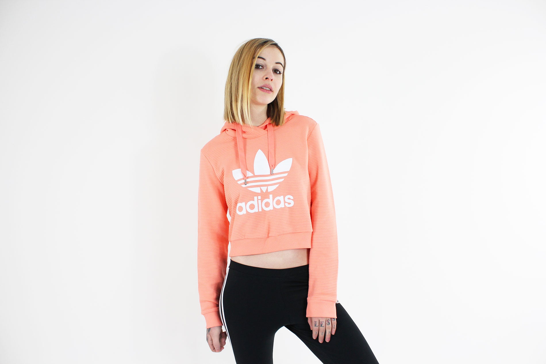 adidas peach hoodie women's