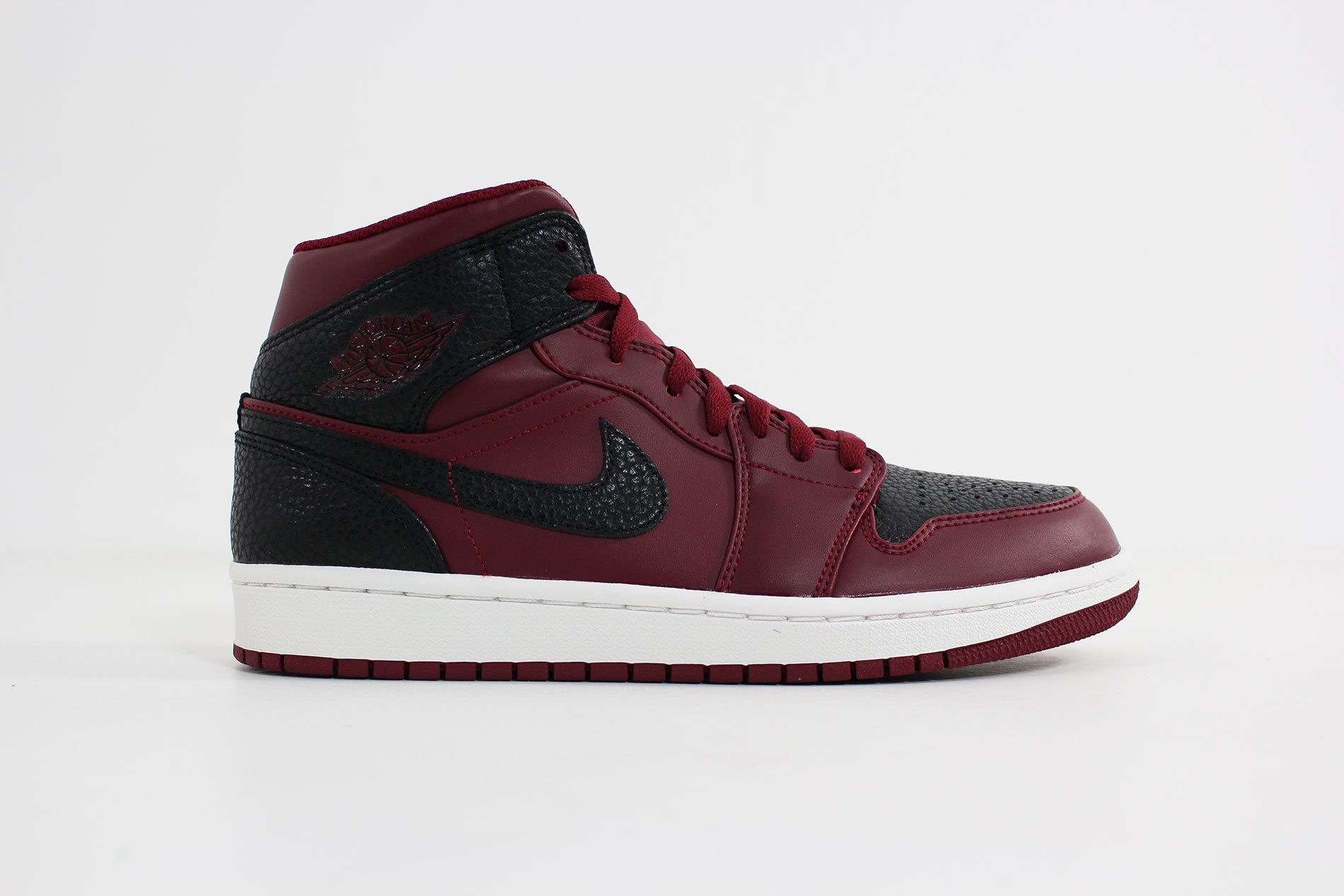 jordan 1 mid team red black