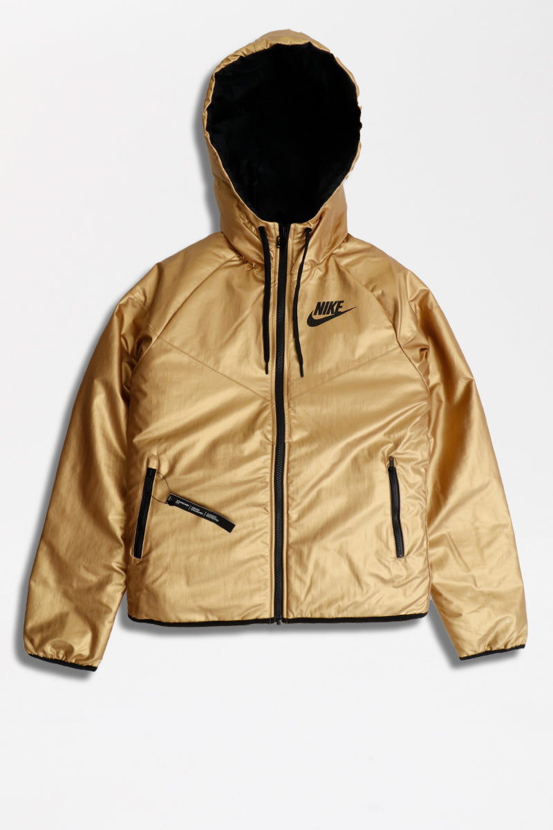 gold windbreaker nike