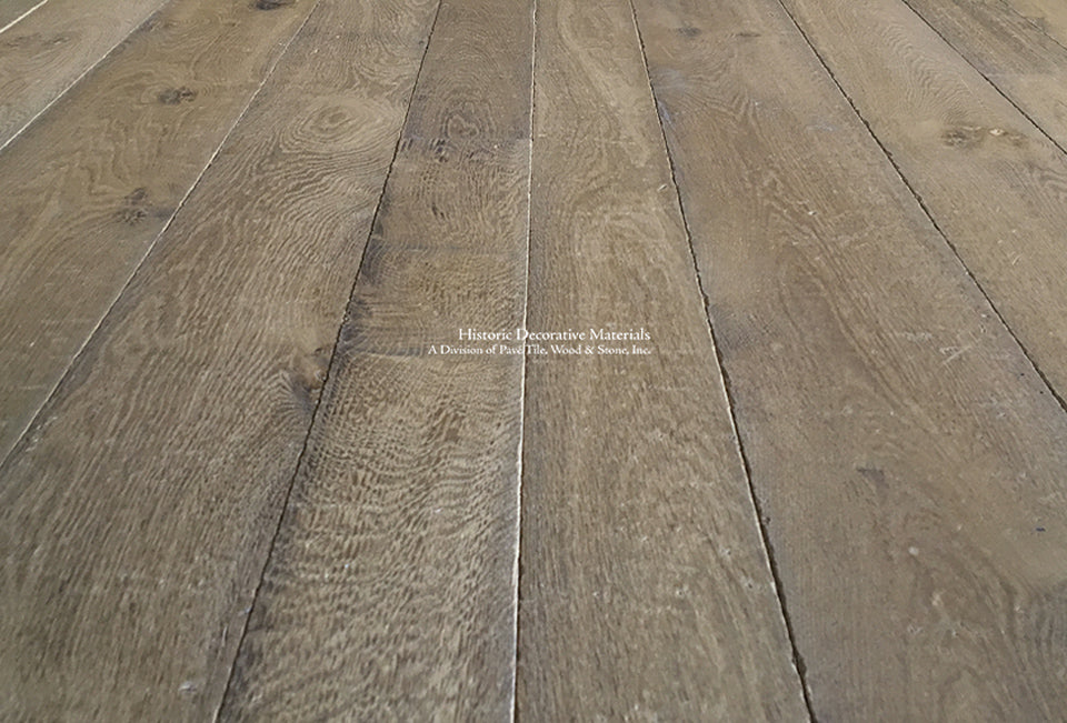 Kings of France 18th Century French Oak Flooring ressembles Reclaimed French Oak Flooring that marries with antique Belgian bluestone, French limestone floors, petite granite floors for classic English interiors, luxury, farmhouse and minimalist homes