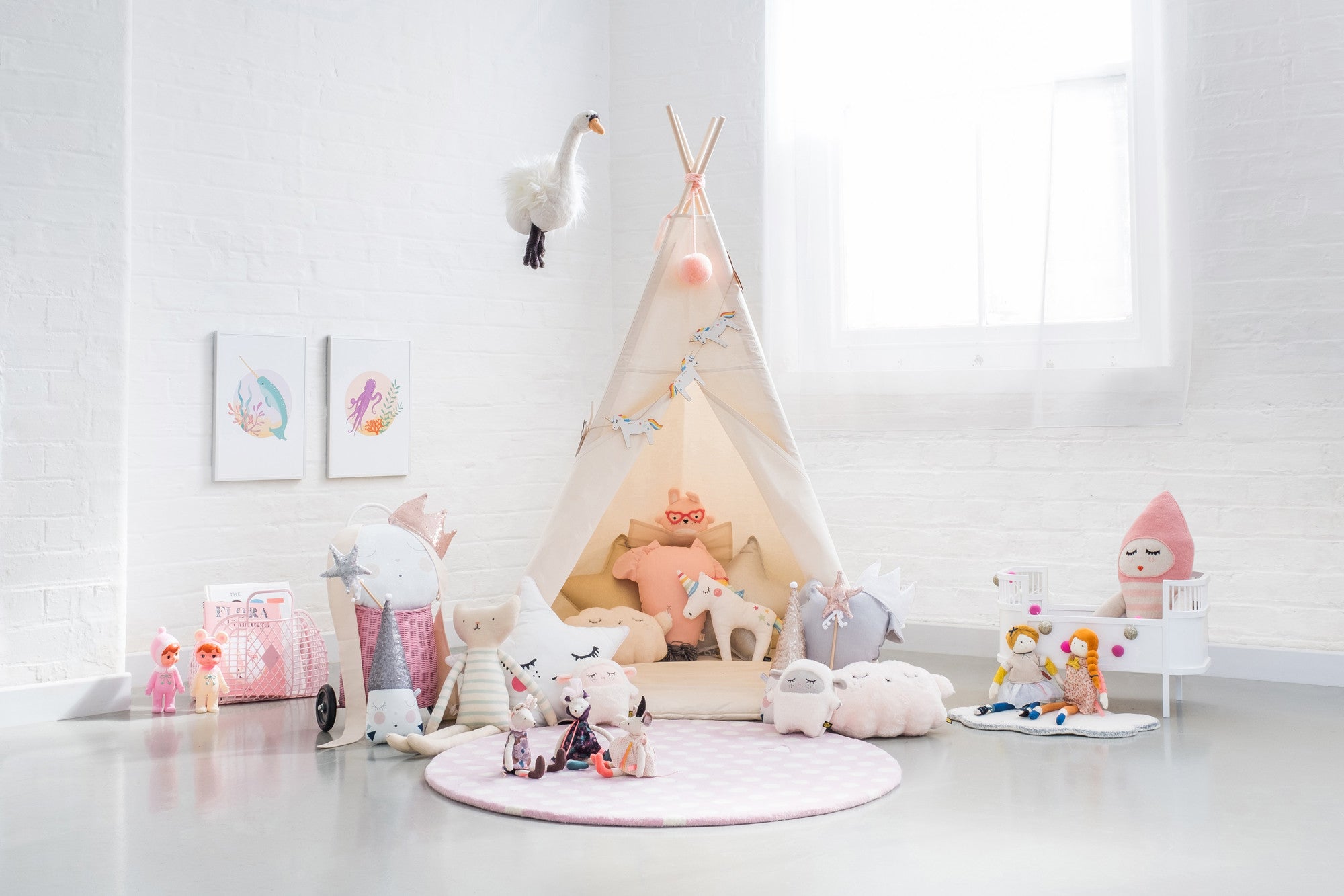 A Magic Tent Children's Play Room, styled by Bobby Rabbit.