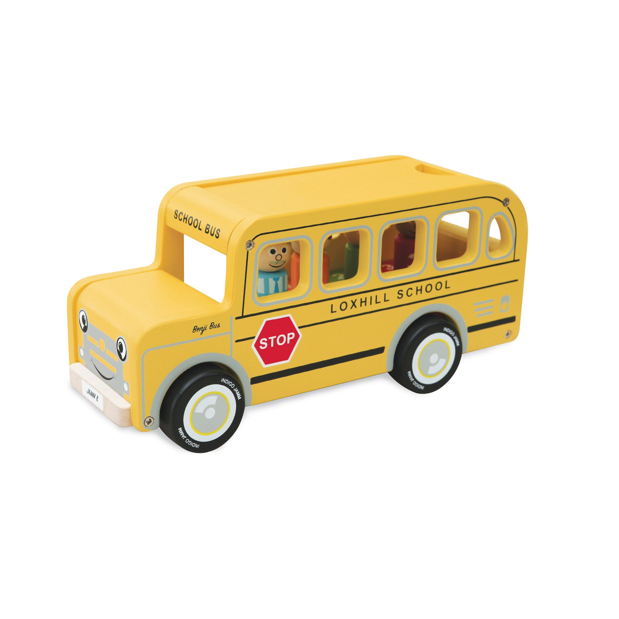 Benji School Bus by Jamm Toys, available at Bobby Rabbit.