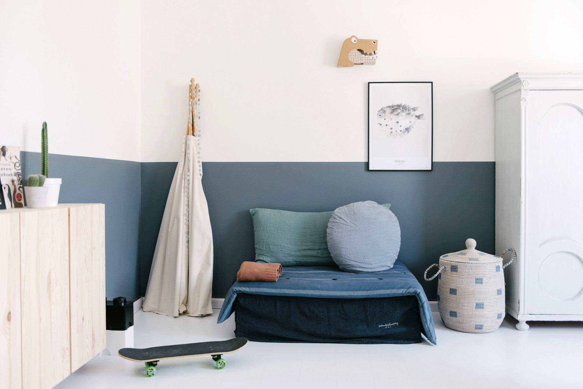 Boys Playroom, styled by Live Loud Girl, as featured on Bobby Rabbit.