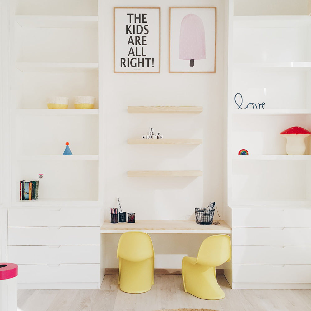 A Colourful Shared Girls' Room styled by Live Loud Girl, featured on Bobby Rabbit