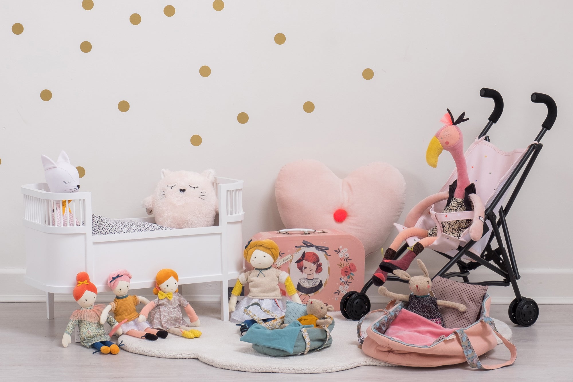 Toys and children's bedroom accessories, styled by Bobby Rabbit.
