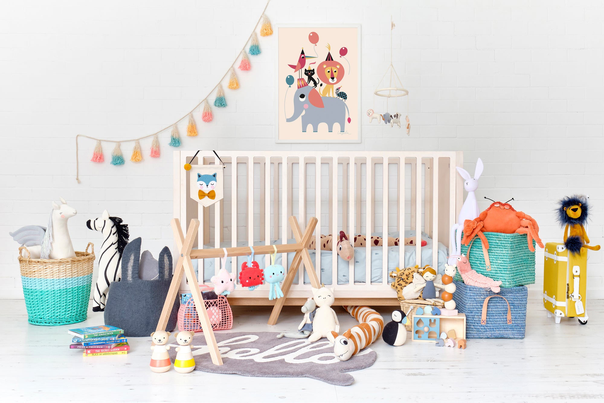 ‘One Big World’ Nursery, Toys and Accessories, styled by Bobby Rabbit.