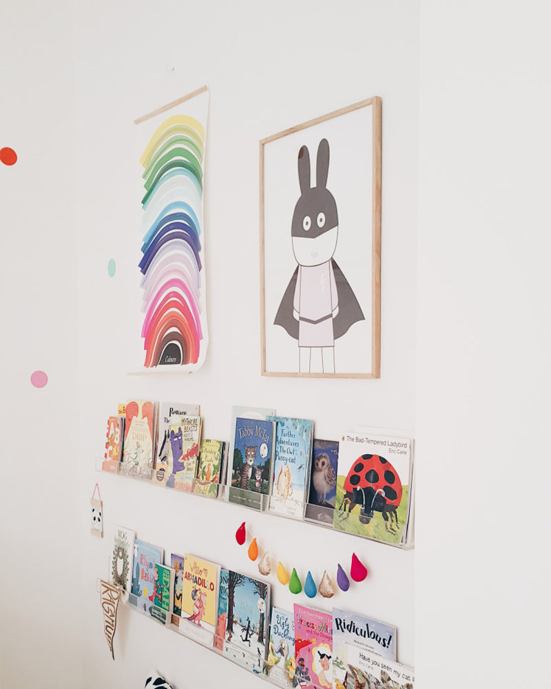 A Colourful Shared Room styled by Live Loud Girl, featured on Bobby Rabbit