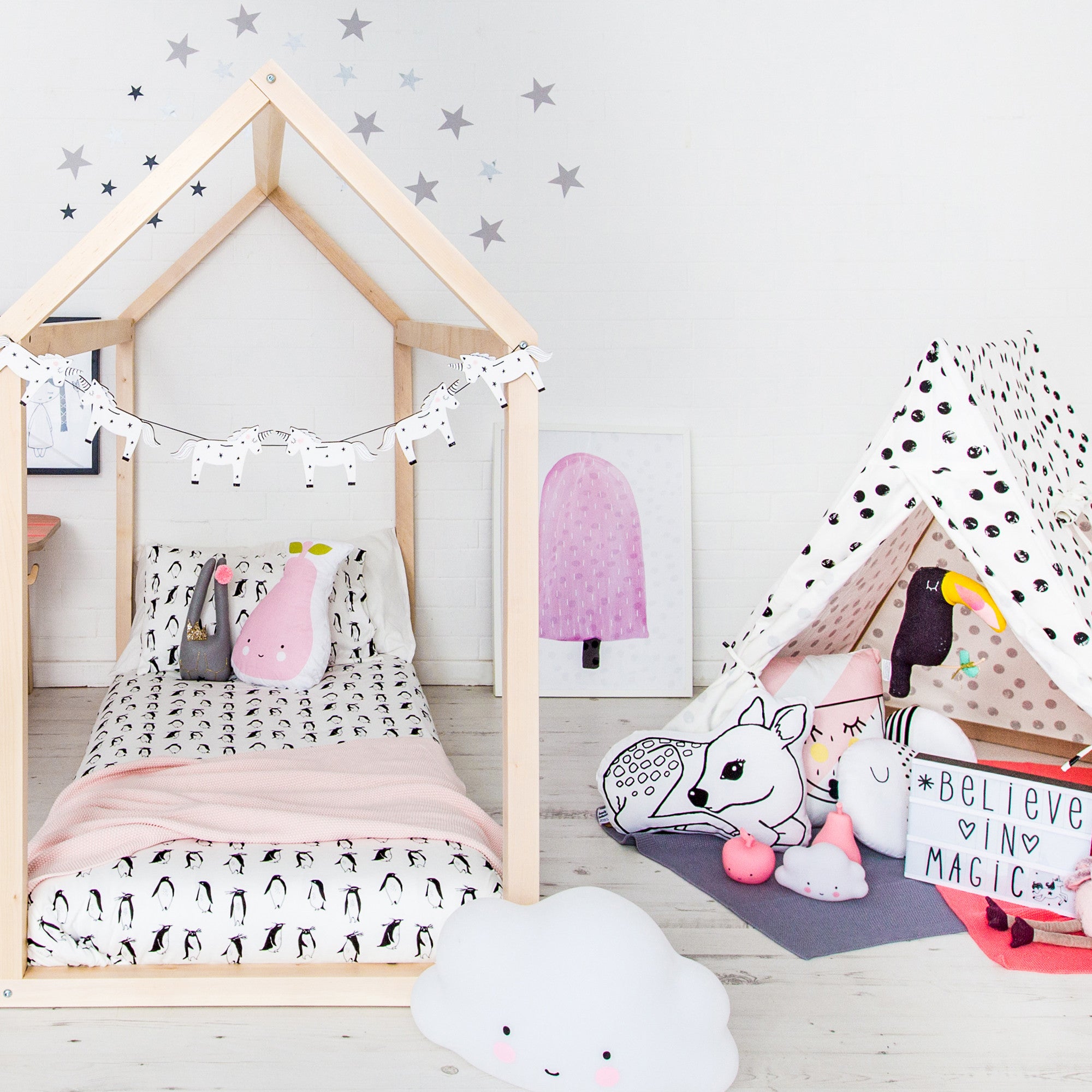 Stardust and Unicorns Children's Bedroom, styled by Bobby Rabbit.