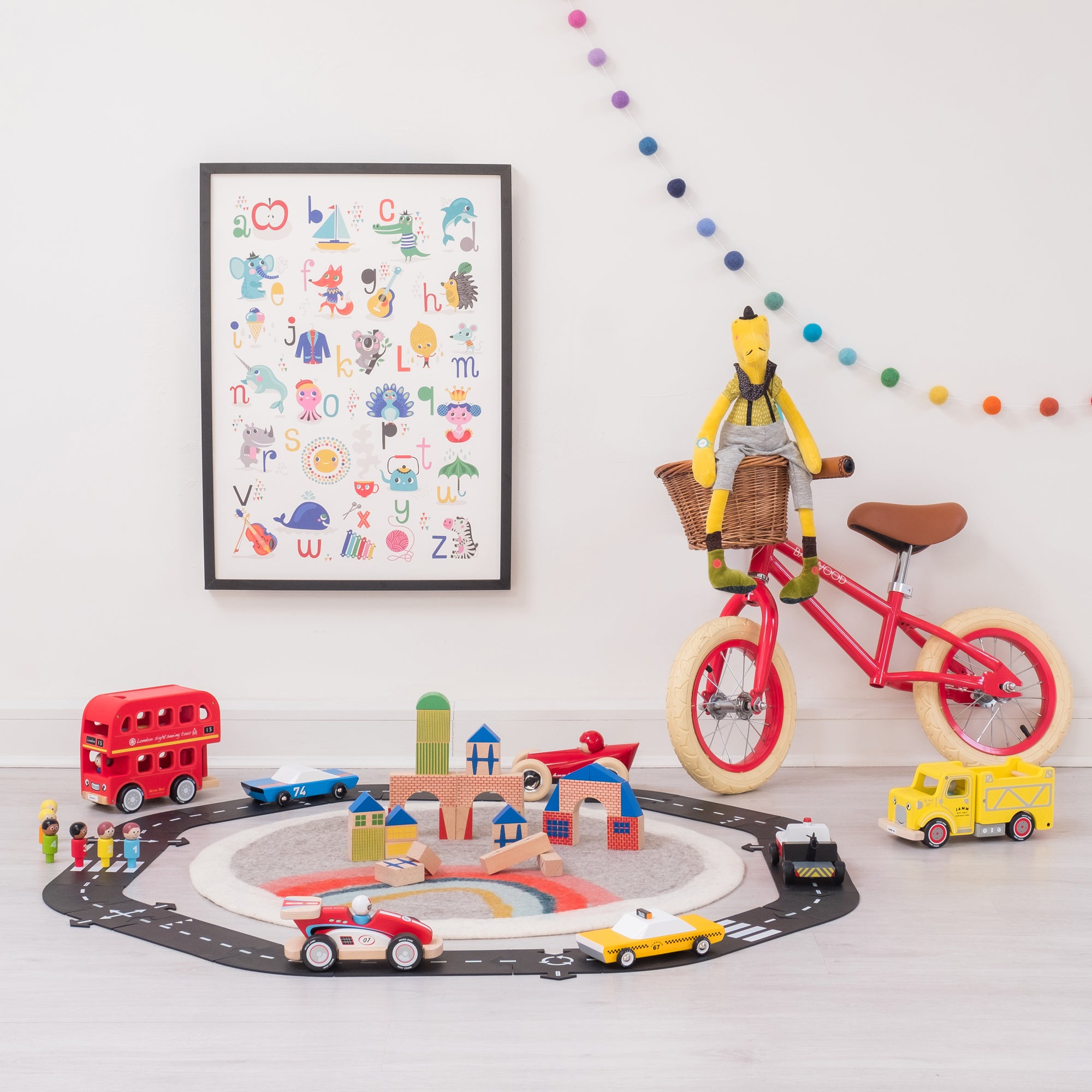 Toys and children's bedroom accessories, available at Bobby Rabbit.