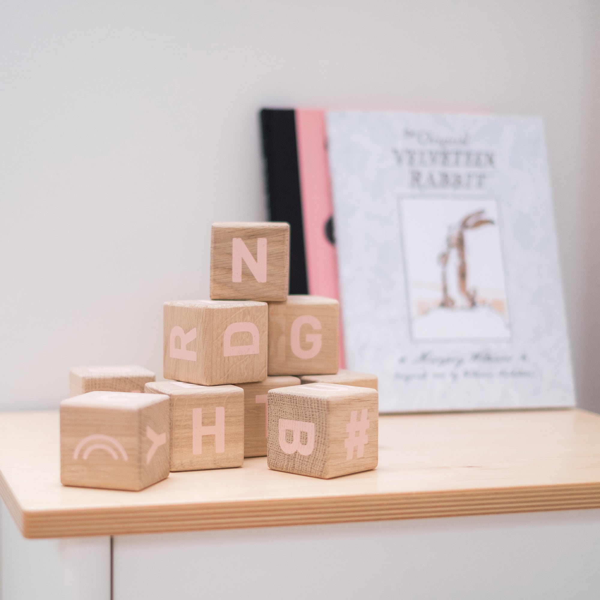 Word Cubes by Maison Deux, available at Bobby Rabbit.