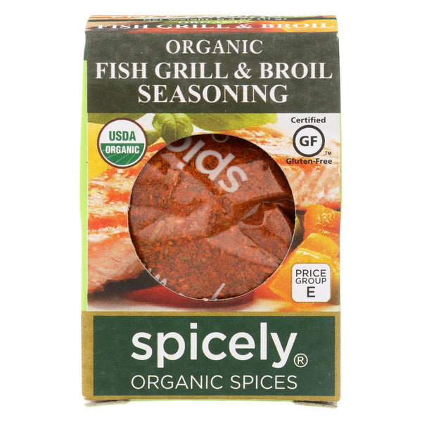 Spicely Organics - Organic Seasoning - Fish Grill And Boil - Case Of 6 - 0.4 Oz