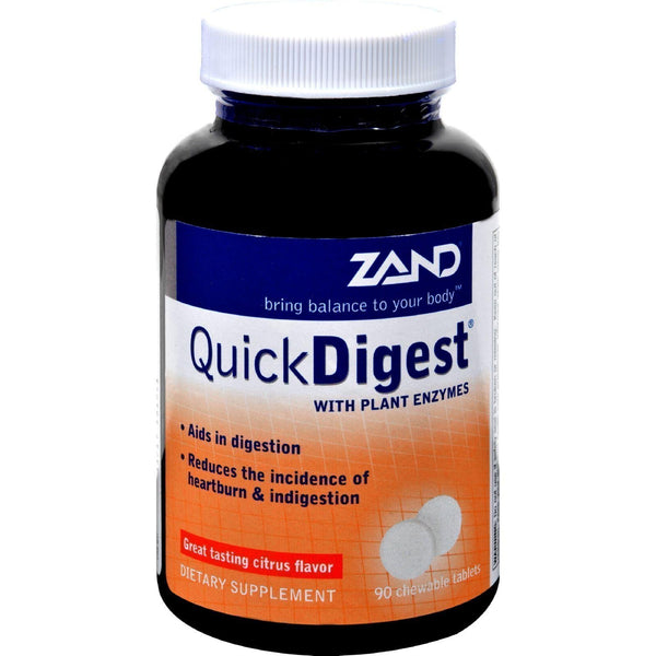 Zand Quick Digest Citrus - 90 Chewables