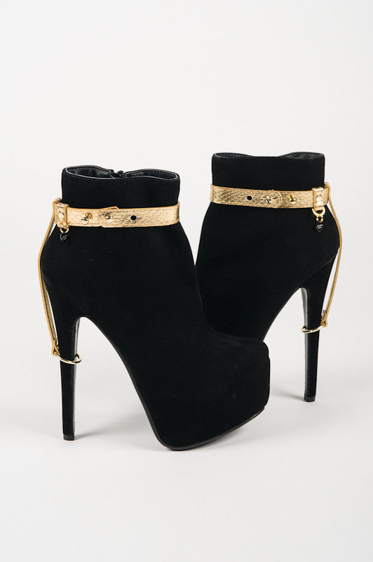 Golden Python Heel Restraints by Fräulein Kink