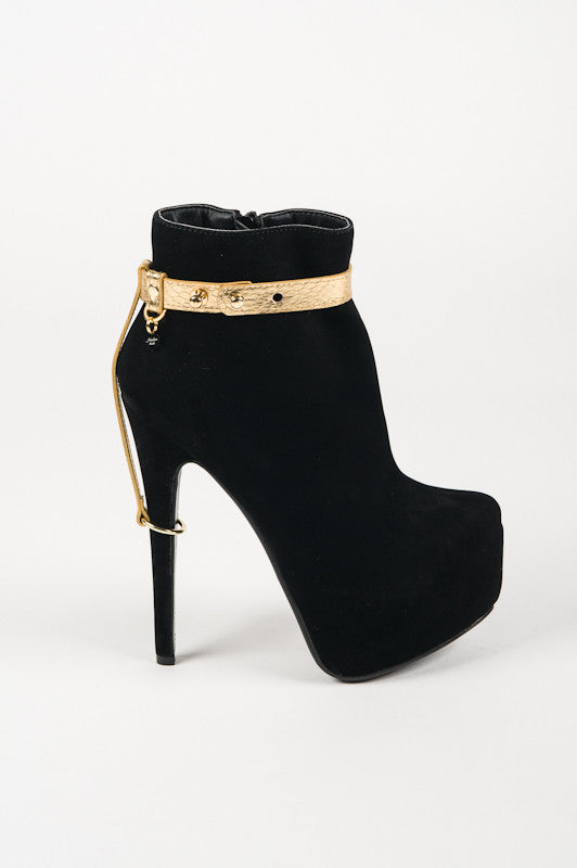 Golden Python Heel Restraints by Fräulein Kink