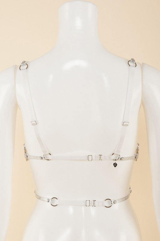 Silver Lace Cage Bra - Fräulein Kink
- 4