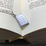 Hand engraved book charm