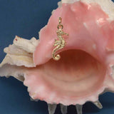 Gold Seahorse Charm