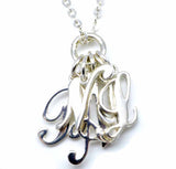 Initial Charm on necklace