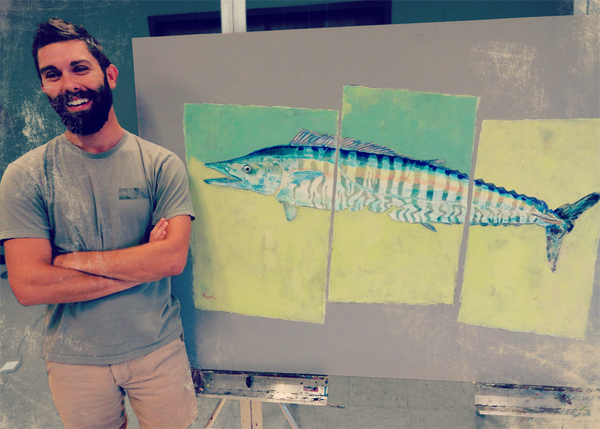 Richie Gudzan - Murrells Inlet Wahoo painting