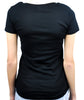 Red Baphomet Inverted Pentagram Women's V-Neck Shirt Top Occult