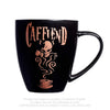 Alchemy Gothic Caffiend Coffee Mug Skull w/ Rose