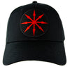 Red Chaos Star Symbol of Eight Arrows Hat Baseball Cap Occult