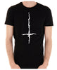 White Thorn Jagged Inverted Cross Men's T-Shirt Occult Clothing