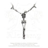 Alchemy Gothic Alter Orbis Skeleton Pendant Necklace