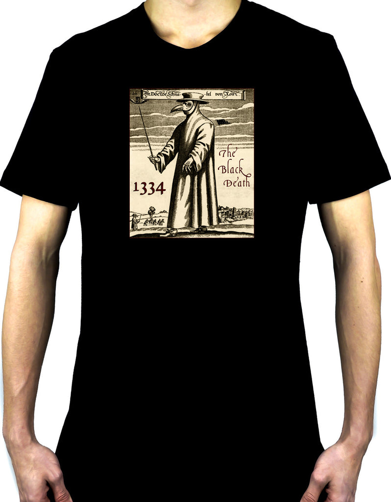 The Black Death Plague Men's T-Shirt 1334 Grim Reaper Mask