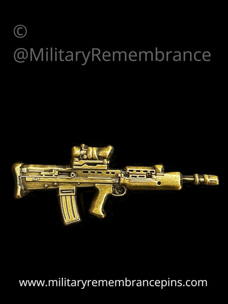 Sa80 556mm British Army Assault Rifle Lapel Pin Military Remembrance Pins 5272