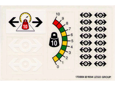Custom Precut Autocollant/Sticker adapté pour LEGO ® 4565 Freight and Crane Railway 