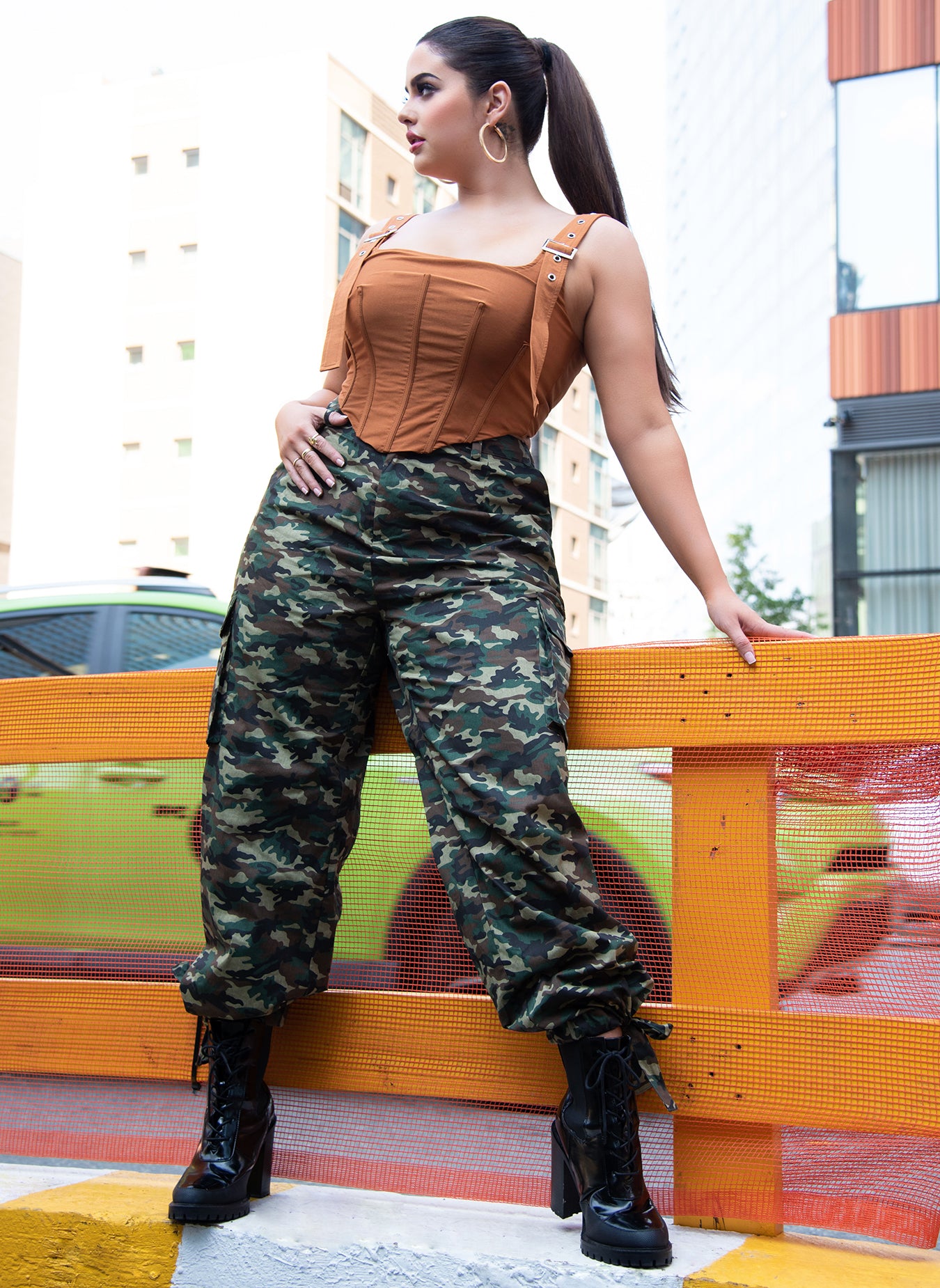 Major Doll Fatigue Print Cargo Pants