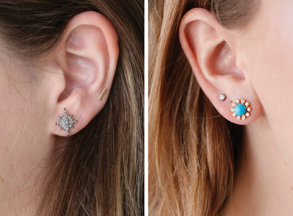 dainty unique stud earrings