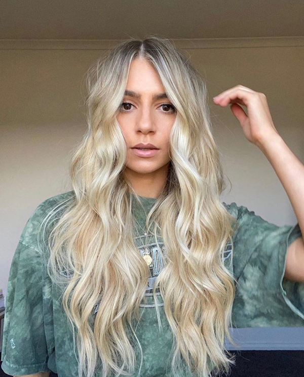 blonde halo hair extensions