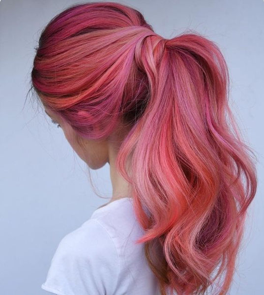 pastel hair colors: flamingo pink