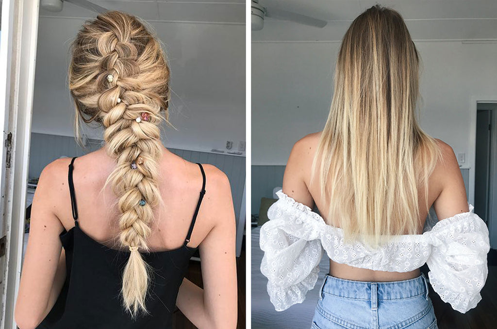 how to do a dutch braid with halo hair extensions