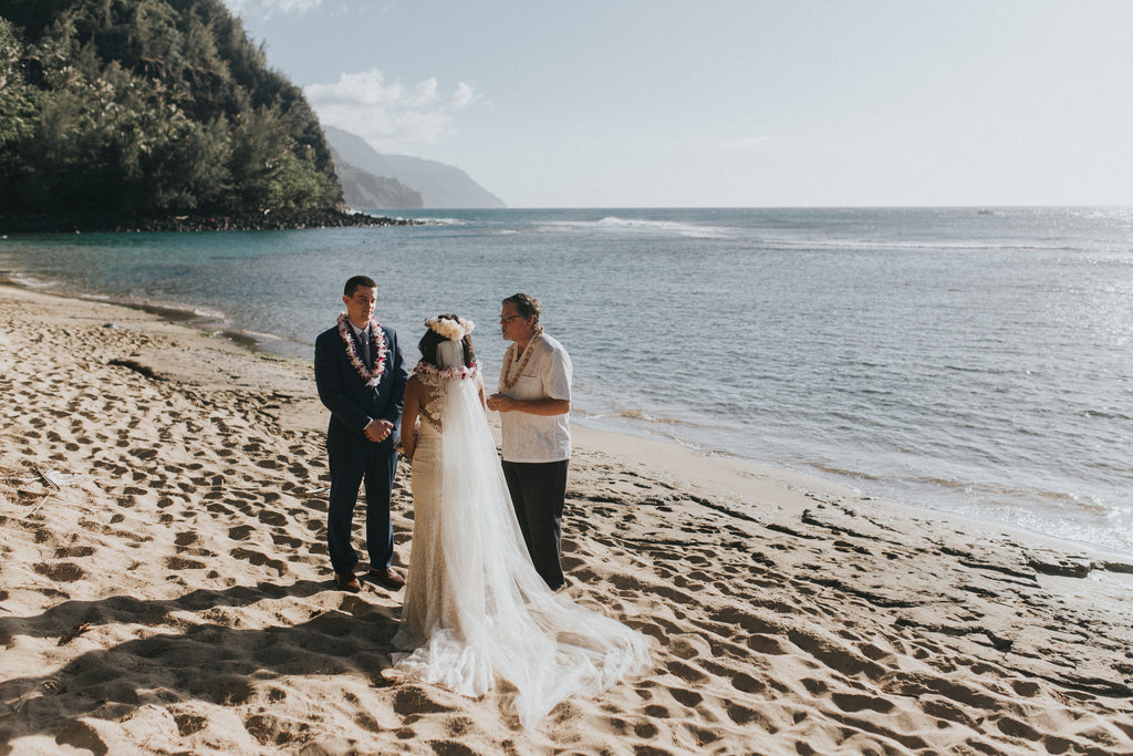 Wedding at Ke'e Beach, Kauai