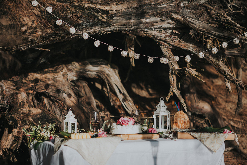 Picnic Wedding Setup, Kauai