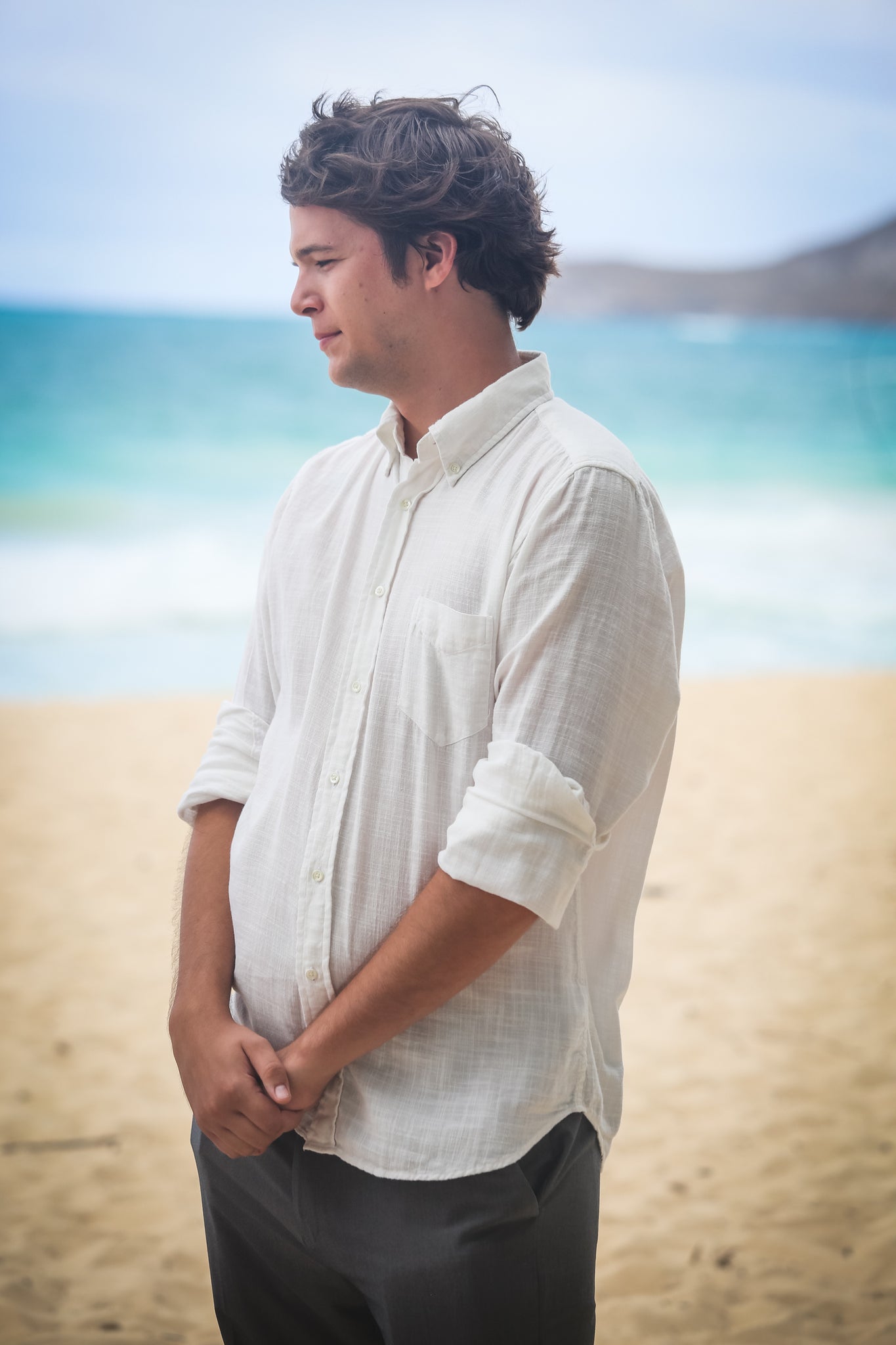 Suzie and Scott Elopement at Waimanalo Bay, Oahu