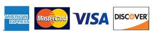 We Accept The American Express Card as well as MasterCard Visa and Discover cards.