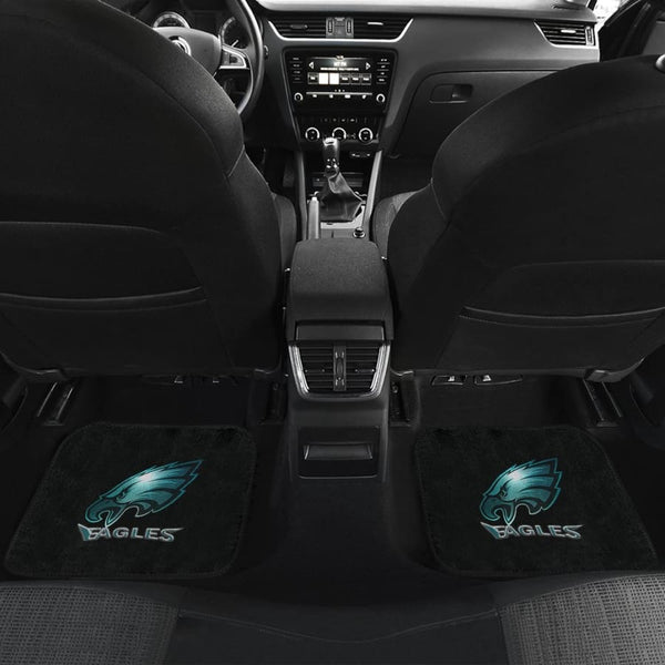 Eagles Front And Back Car Mat 4pcs Set Super Bowl Champs Floor Car Mats