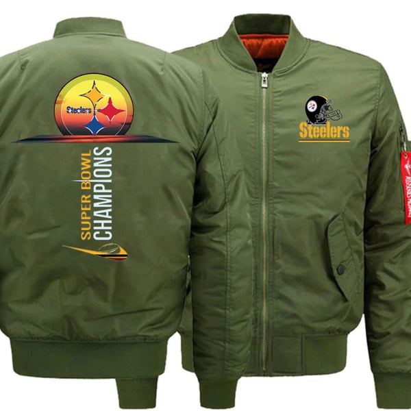nike steelers bomber jacket